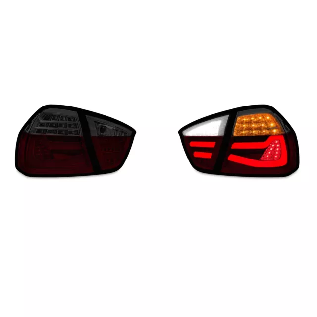 Für BMW 3er E90 ab 2004-2008 Original LED Lightbar Rückleuchten Schwarz Rot 2