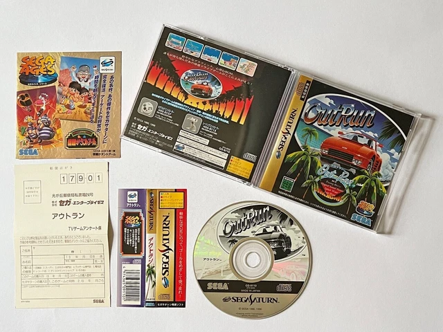 Sega Saturn Out Run w/Spine Reg-Card Outrun SS Racing Game Japan JP