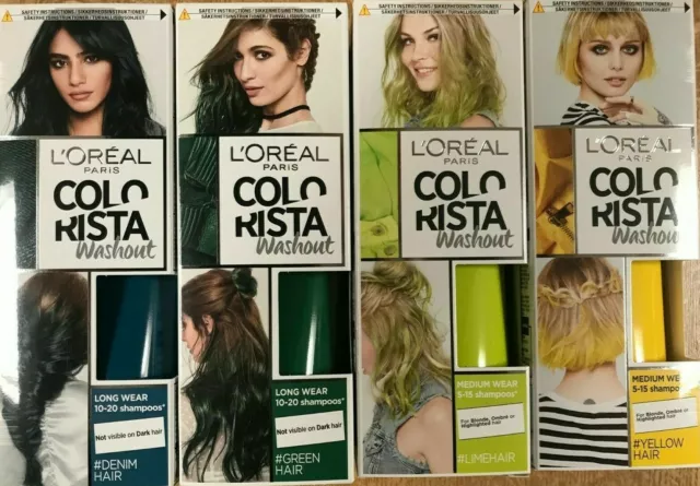 2. "L'Oreal Paris Colorista Semi-Permanent Hair Color in Green with Blue Highlights" - wide 2