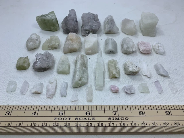 350grams  Kunzite Rough Lot From Afghanistan