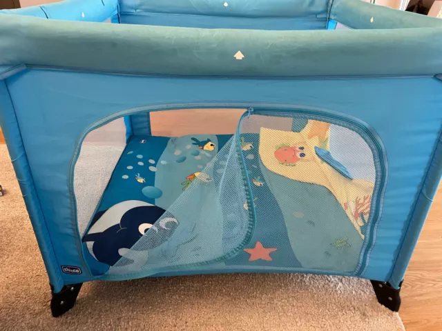 Chicco Box Open Sea Dreams - Box Pieghevole Oceano per Bambini  - Blu