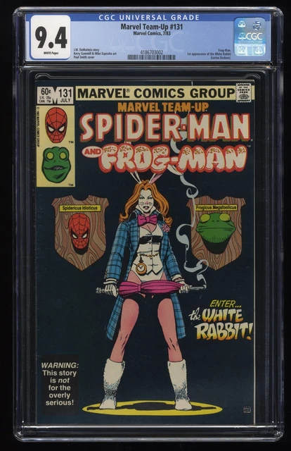 Marvel Team-up #131 CGC NM 9.4 White Pages 1st White Rabbit! Marvel 1983