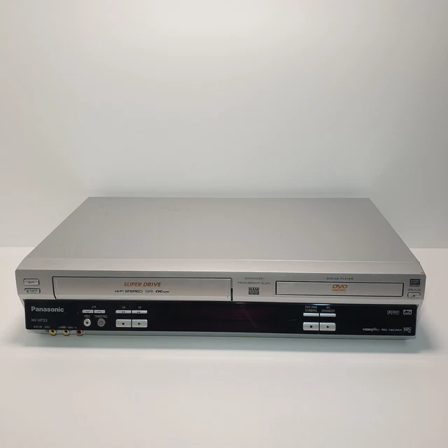 PANASONIC NV-VP33 SUPER Drive Dual VHS DVD VCR VIDEO Senza ...