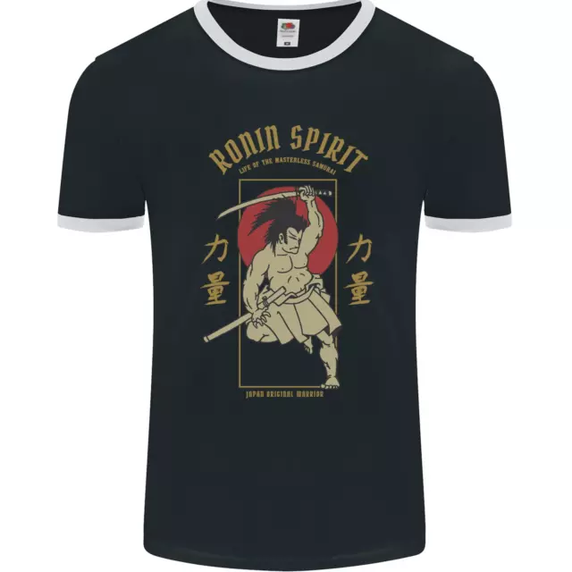 Ronin Spirit Samurai Japan Japanese Mens Ringer T-Shirt FotL