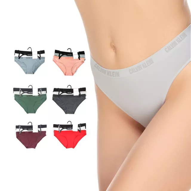 Women's Calvin Klein Bikini Briefs Cotton Panties Underwear Multi-Pack