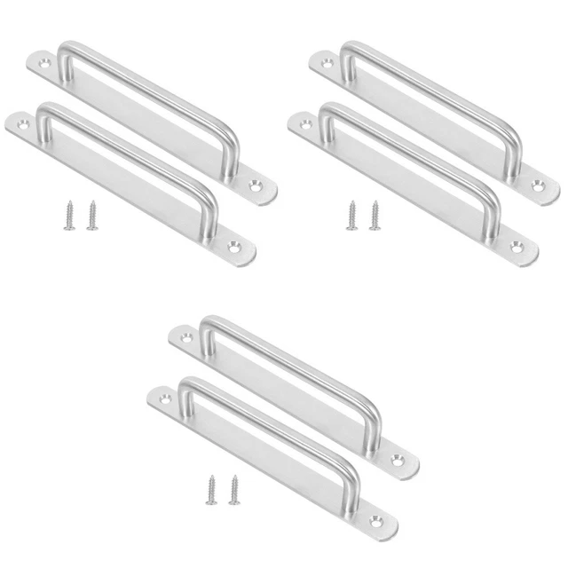 6 pz maniglie per porta moderna in metallo robusto manico per armadio maniglie per porta fienile maniglie per porta fienile