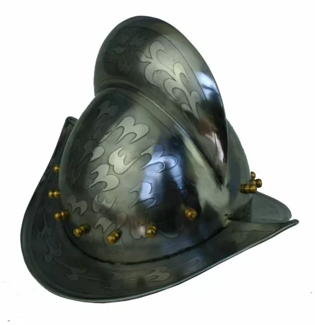 Morion Landsknecht Helm Conquistador Ritter Mittelalter Larp Rüstung sca R236