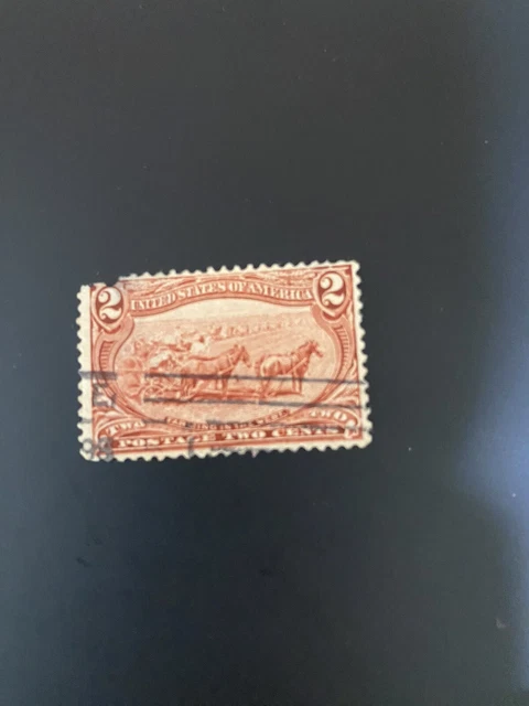 1898: Trans-Mississippi Exposition Issue 2 cent, Hinged, Cancelled.