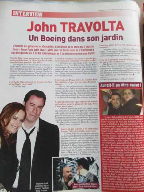 Coupure De Presse   John Travolta  Ref T. 886