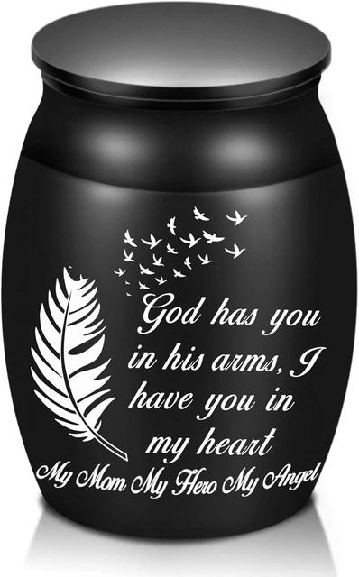 Beautiful Urns for Mom Ashes, 1.6“ High Small Decorative Urns, Mom Keepsake