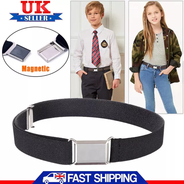 Boys Girls Buckles Belt Adjustable Elastic Children Buckle Belts Waistband XMAS