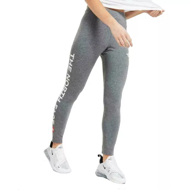 New Womens The North Face Leggings Bottoms Pants - Running Fitness Gym - Grey