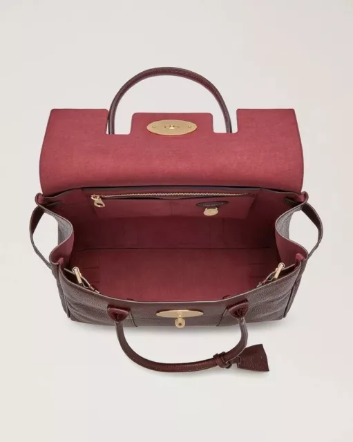 Mulberry 'Bayswater' Oxblood Classic Grain Twin Handle Tote Bag $1450 - BNWT 2