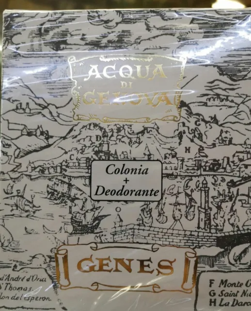 ACQUA DI GENOVA Colonia 100 ml + deodorante Genes ORIGINALE uomo cofanetto
