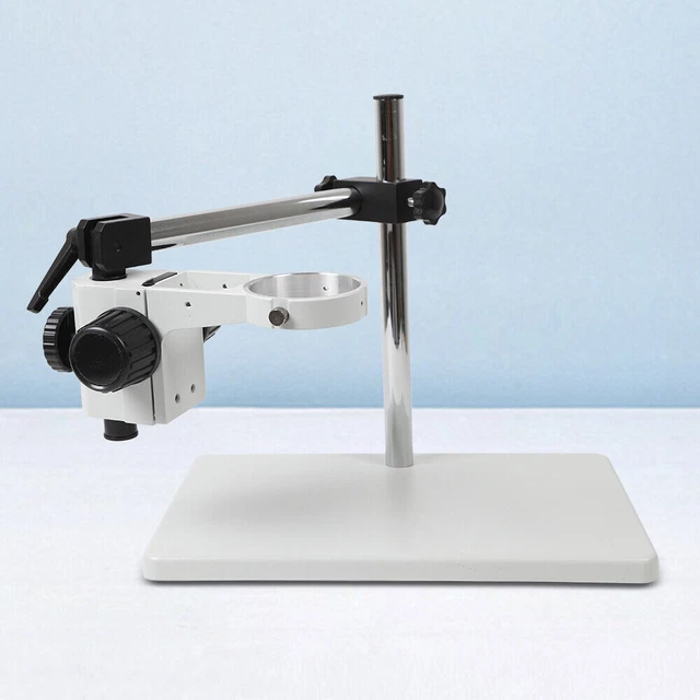 Lab Boom Stereo Microscope Support Holder Multi-axis Rotating Table Stand 76mm
