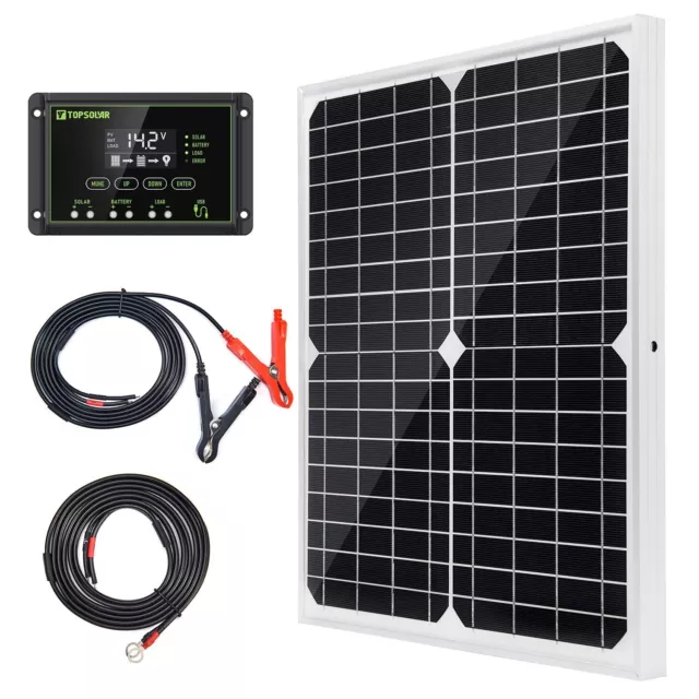 20 W 12 V Kit de système de monocristallin panneau solaire Module solaire photov
