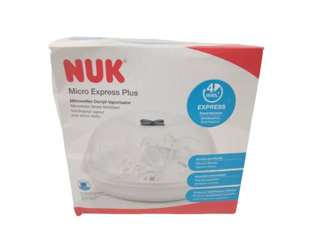 Nuk Micro Express Mikrowellen Dampf Sterilisator Für Babyflschen Und Zubeör