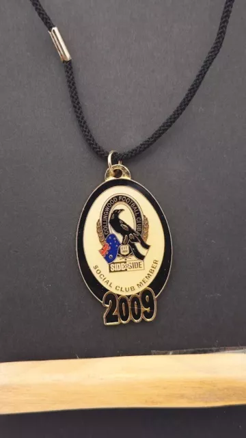 2009 Afl Collingwood Magpies Social Club Member Medallion / Badge