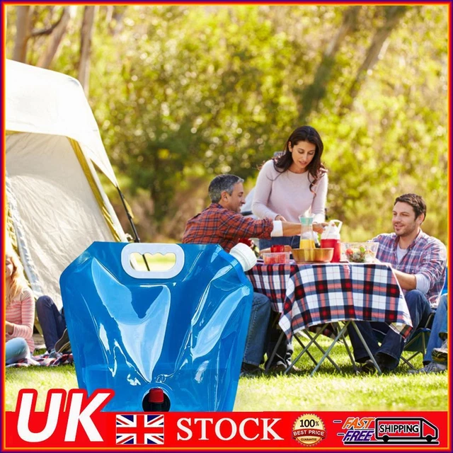 Camping Folding Water Bag No Leakage Water Container with Faucet Pouch (5L)