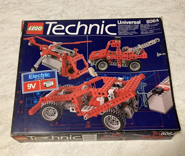 LEGO TECHNIC 8064 Lego Universal Motor Set 9 V COMPLET + Notice Vintage