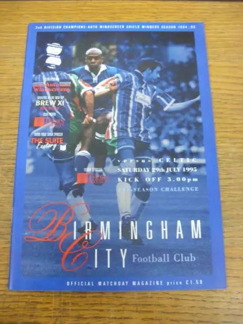 29/07/1995 Birmingham City v Celtic [Friendly]