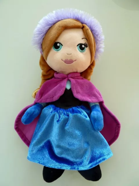 Z6- DOUDOU POUPEE DISNEY NICOTOY REINE DES NEIGE PRINCESSE ANNA 30 cms - NEUF *