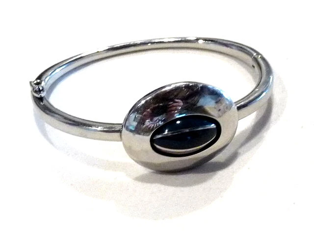 Bracelet Créateur Corinne Siltis – Lucite Multicolore Et Alliage Argenté
