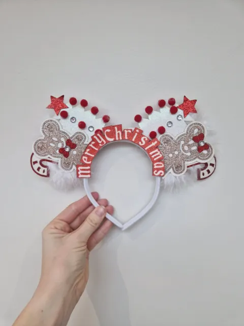 Fascia per orecchie di Natale Disney - pan di zenzero - Minnie Topolino - abbellimenti