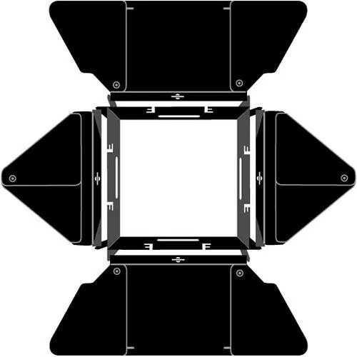 Lowel Complete 4-Leaf Barndoor Set for DP Light, Brand New in Box, for Studio 