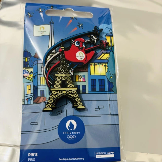 PARIS OLYMPICS 2024 2 Pin Badges Official Paris2024 84.17 PicClick