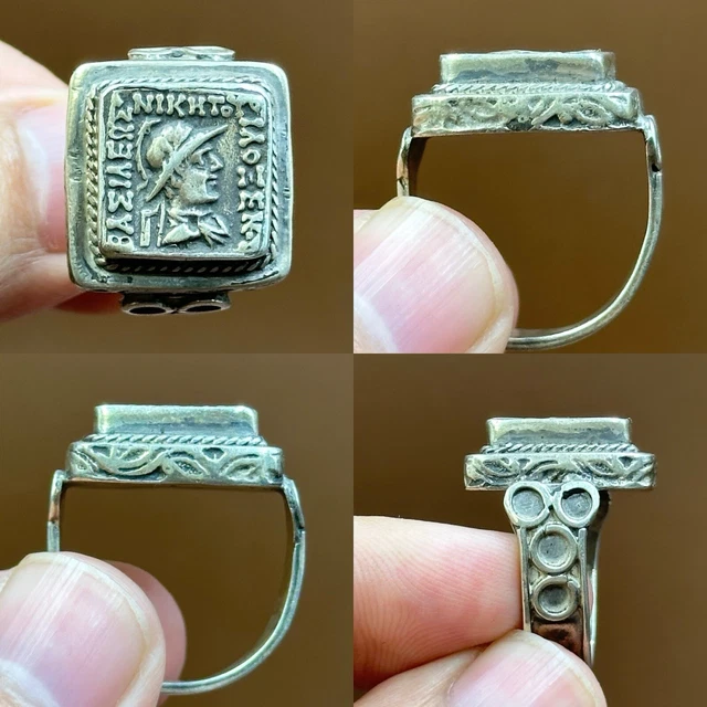 Bague Créateur Argentée T53 Avec Plein De Brillants Et Pampilles - Style Unique Et étincelant