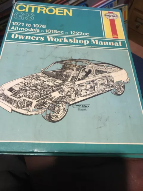 Citroen GS.  1971-1976. Haynes workshop manual