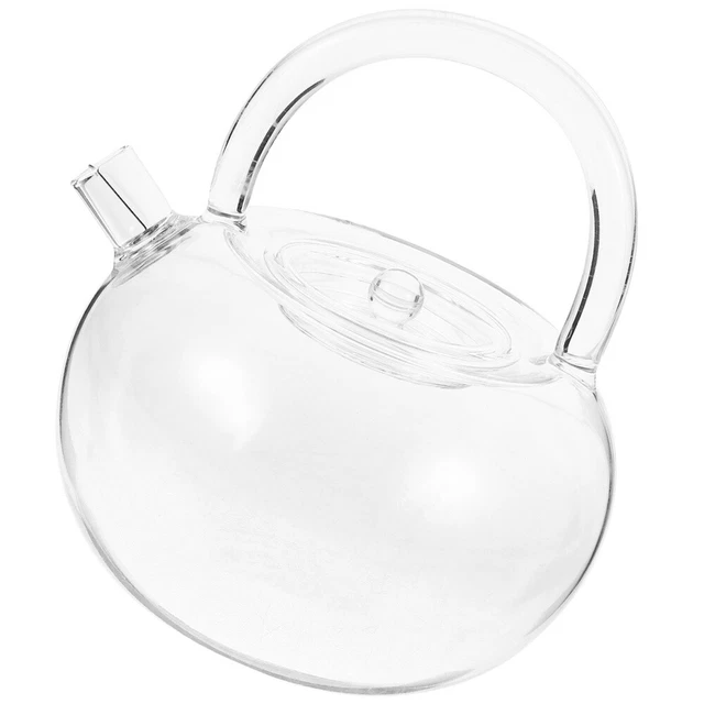 Glass Teapot Clear Tea Kettle Glass Pot Tea Pot for Loose Tea Blooming Flower