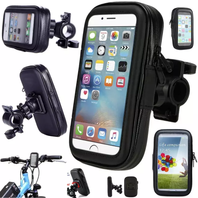 For Samsung Galaxy A02S 360° Bicycle Bike Waterproof Phone Case Mount Holder Bag
