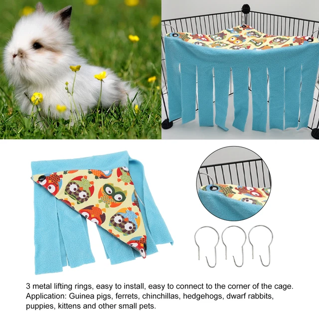Animal Corner Hideout Canvas Flanell Eckzelt Für Hamster Frettchen Chinch GD2