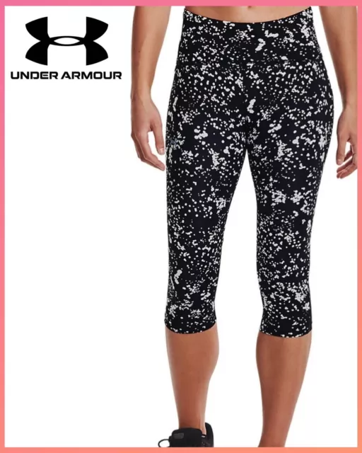 UNDER ARMOUR Women's UA Fly Fast Printed Compression Capri Leggings Size XS