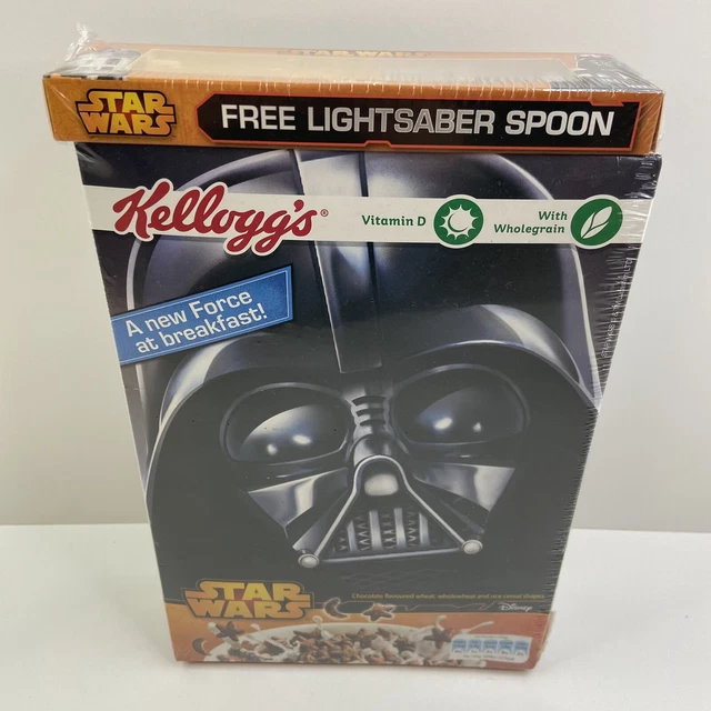 KELLOGGS DISNEY STAR Wars Cereal With Orange Lightsaber Spoon Sealed