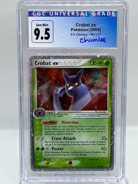 Crobat ex 96/107 EX Deoxys Holo Ultra Rare Pokemon TCG Card CGC 9.5 GEM MINT