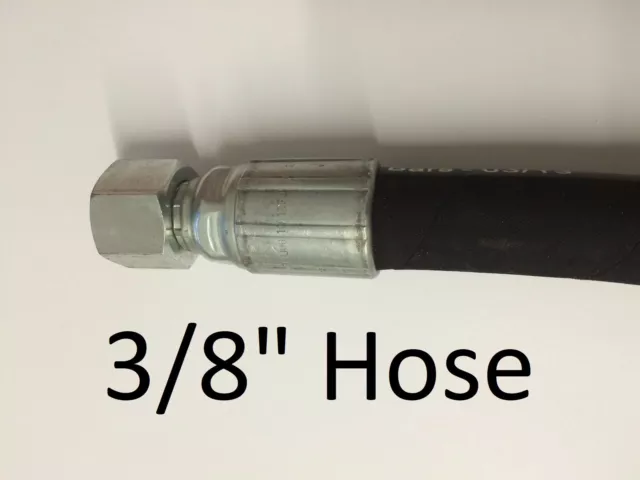 Hydraulic Hose Assembly 3/8" 2 Wire Hose. Pick your size and fittings