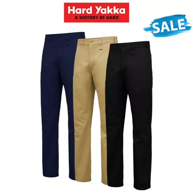 SALE Hard Yakka Core Basic Stretch Cotton Drill Work Pants Construction Y02596