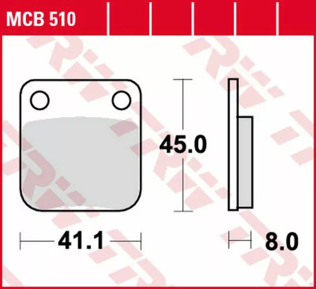 TRW Bremsbeläge vorne für Daelim SE 50 Cordi / Delfino 50 , 100