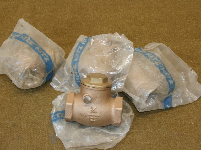 FOUR - X4  Kitz  Brass Swing Check Valve 3/4 125 - New