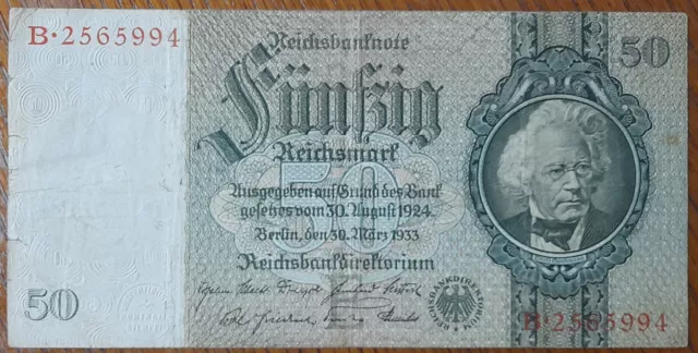 Allemagne GERMANY BILLET 50 Reichsmark - 1924