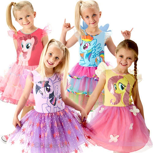 MY LITTLE PONY Girls Fancy Dress Cartoon Book Week Day Childs Character Costume 15.99 PicClick UK