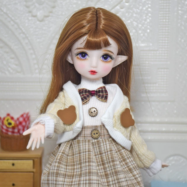 1/6 30cm BJD Doll Movable Jointed with Clothes Shoes Hair Makeup Handmade Dolls