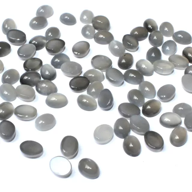 Wholesale Lot 11x9mm Oval Cabochon Natural Moonstone Loose Calibrated Gemstone 3