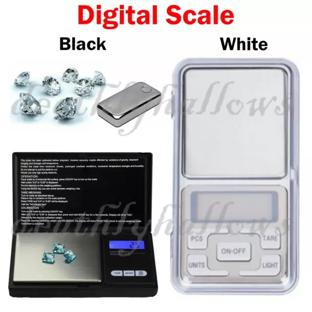 0.01G - 5kg Digital Weighing Scales Pocket Grams Small Kitchen Gold Jewellery UK