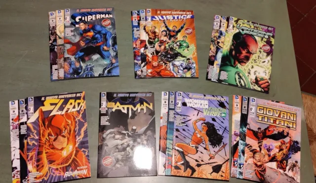 Lotto Fumetti DC Comics con Poster componibile Batman Superman Lanterna Verde