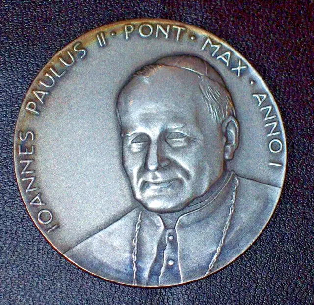 1978 Papa GIOVANNI PAOLO II MEDAGLIA  PAPA WOJTYLA TOTUS TUUS ARGENTO Vaticano