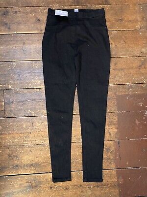 Girls black jeggings age 12-13 years George New with tags jeans leggings Skinny